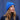 Blanc Bonnet Merinos Bleu electrique